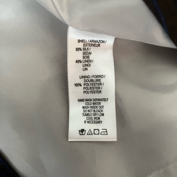 Kensie Linen and Silk Sleeveless Dark Brown and Ivory Shift Dress - Picture 6 of 10